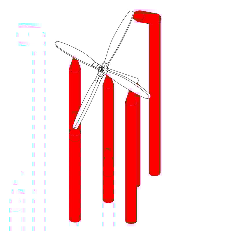 1/700 木製四翅プロペラΦ3.2m GK70322 / GK70322T | 軍艦堂