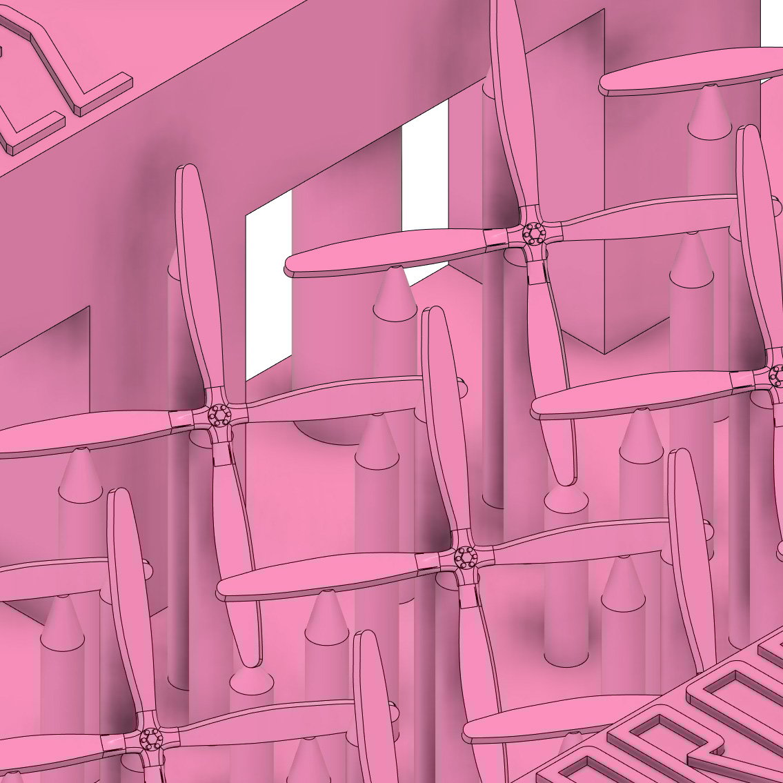 1/700 木製四翅プロペラΦ3.2m GK70322 / GK70322T | 軍艦堂