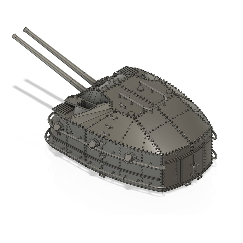 1/700 日本海軍 九八式十糎高角聯装砲 秋月型用 B型 GK70353B 1/700 日本海軍 九八式十糎高角聯装砲 秋月型用 B型 GK70353B