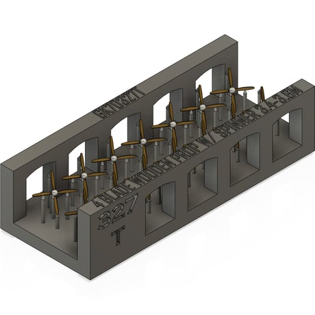 1/700 スピナー木製四翅プロペラΦ3.4～3.6m (シャフト付き) GK70327T