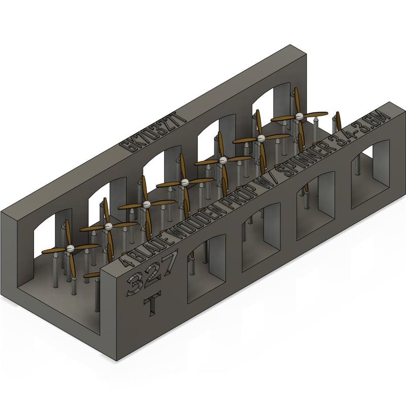 1/700 スピナー木製四翅プロペラΦ3.4～3.6m GK70327 / GK70327T