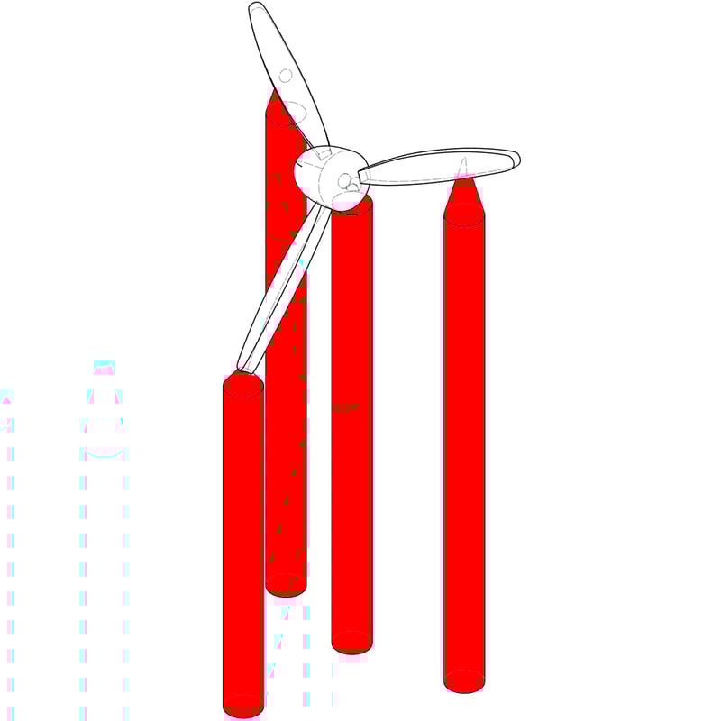 1/700 スピナー金属製三翅プロペラΦ2.9～3.0m GK70330 / GK70330T