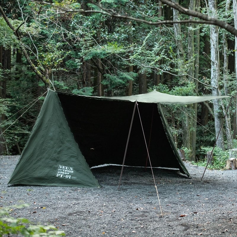 US Pup Tent 2枚 軍幕 ポール ペグ 純正 フルセット US(米軍) シェルターハーフテント“Pup Tent(パップテント)” 2