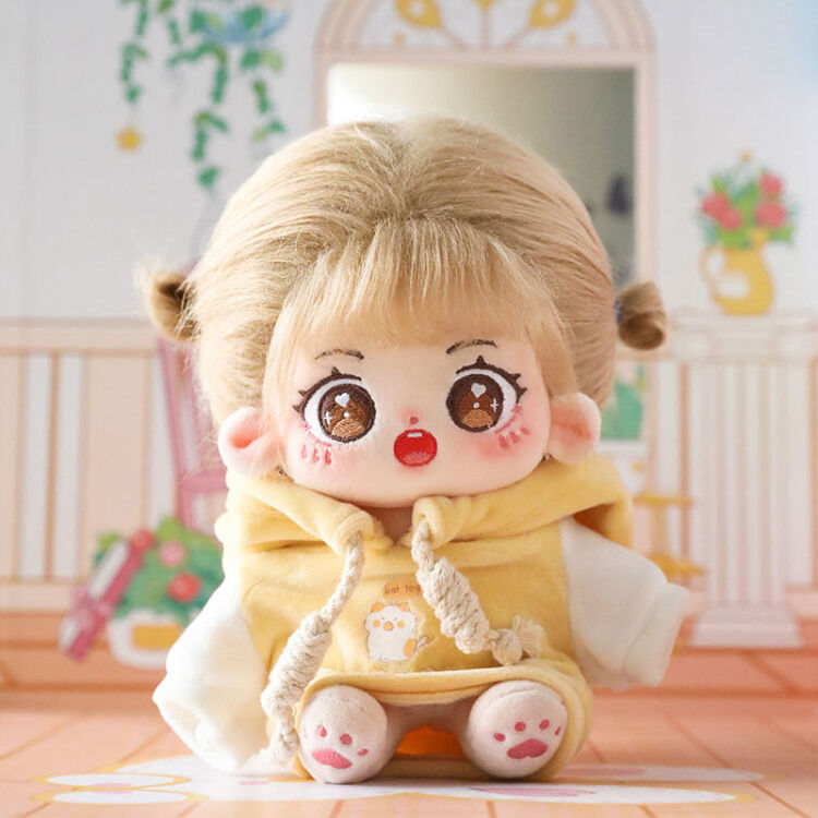 無属性 ぬいぐるみ 20cm 着せ替えぬいぐるみ 茶髪茶色の目女の子 綿