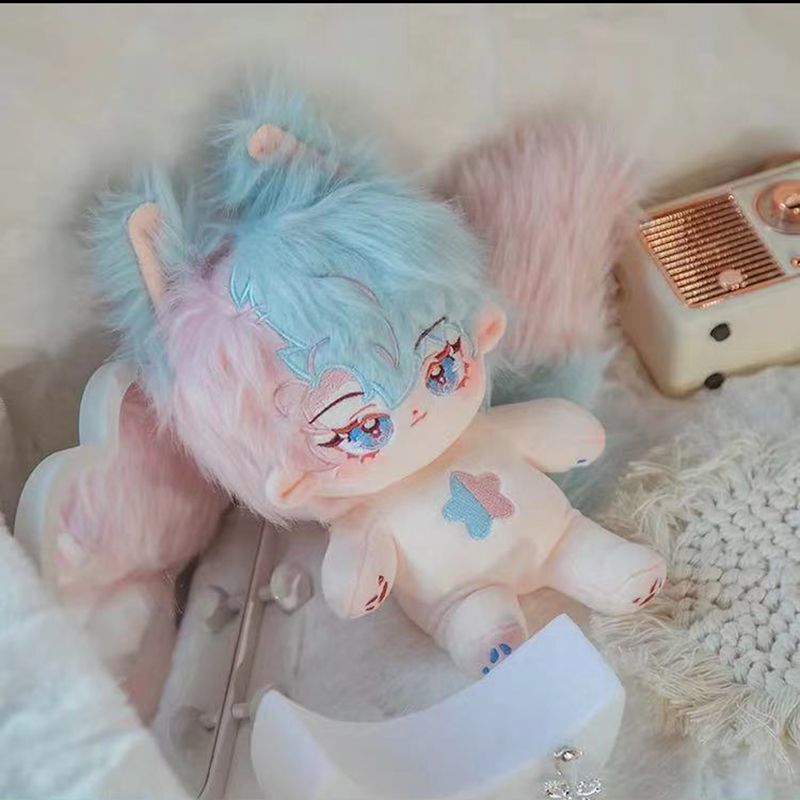 20cm 無属性 ぬいぐるみ 着せ替えぬいぐるみ 男の子 バイカラーの髪