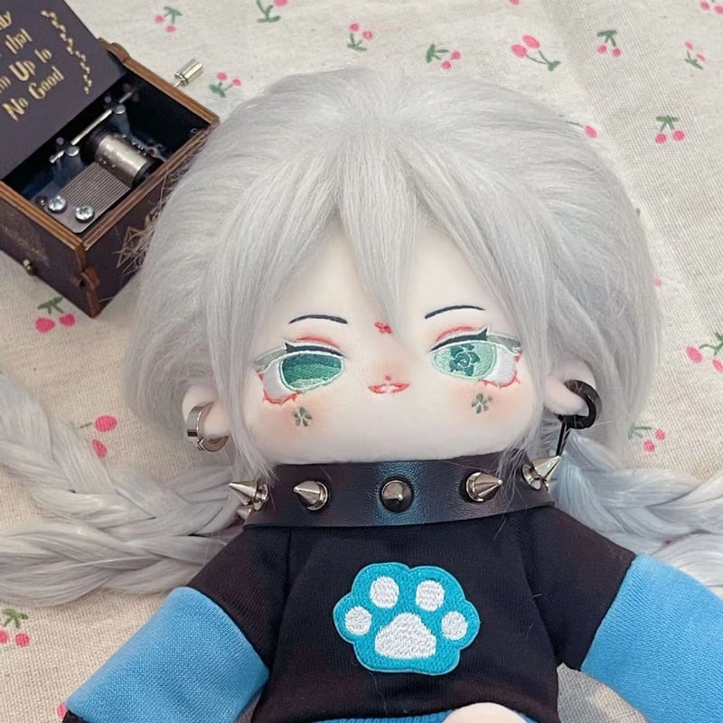 オリジナルキャラ　無属性ぬいぐるみ　20cm 無属性 ぬいぐるみ 20cm 着せ替えぬいぐるみ グレーの髪とグレー