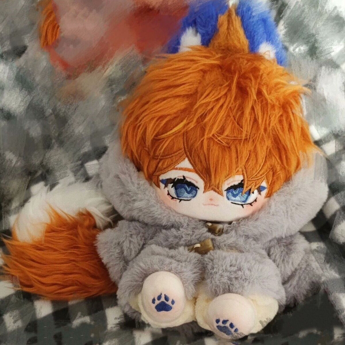 男性キャラクター ぬいぐるみ 約20cm 20cm 無属性 ぬいぐるみ 男の子 獣耳付け着せ替えぬいぐるみ 原