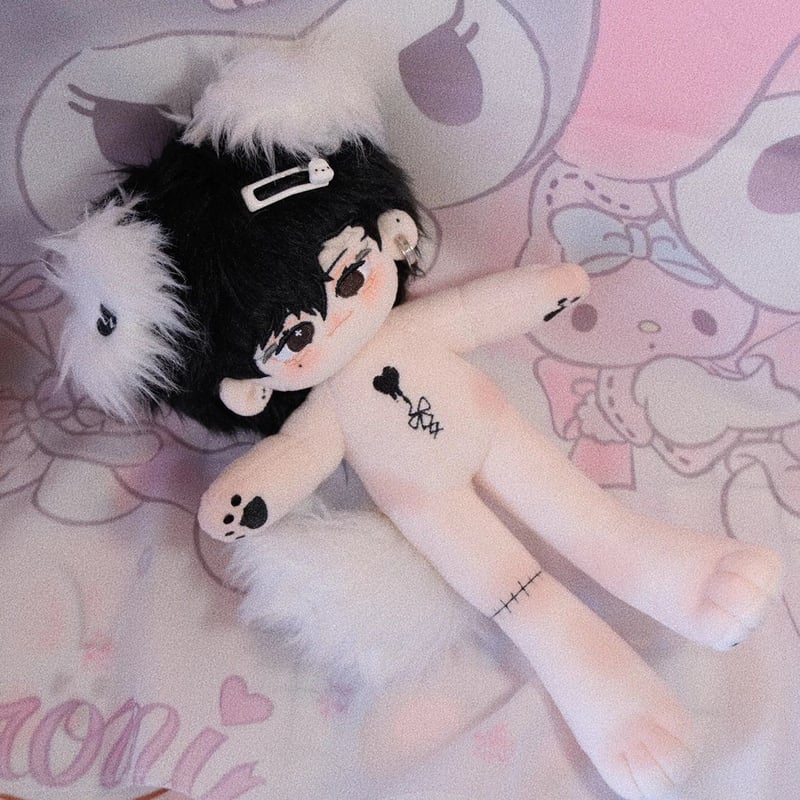 濃霧 長い脚 38cm 無属性 ぬいぐるみ 着せ替えぬいぐるみ 獣耳付け