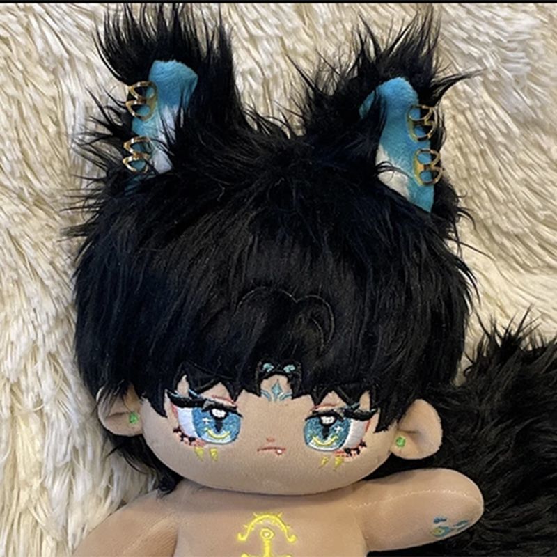 20cm 無属性 ぬいぐるみ 着せ替えぬいぐるみ 黒髪青い目男の子
