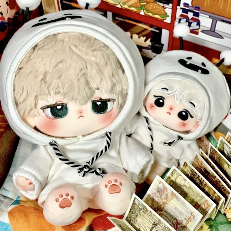 10cm ミニ洋服 パーカー 20cm 着せ替えぬいぐる服 ぬいぐるみ