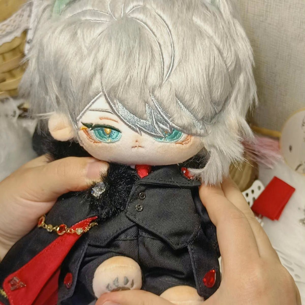 20cm 無属性 ぬいぐるみ 獣耳付け男の子 着せ替えぬいぐるみ 青檸 原神