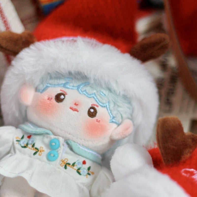 ミニ帽子 10cm 着せ替えぬいぐるハット ぬいぐるみクリスマスの赤い