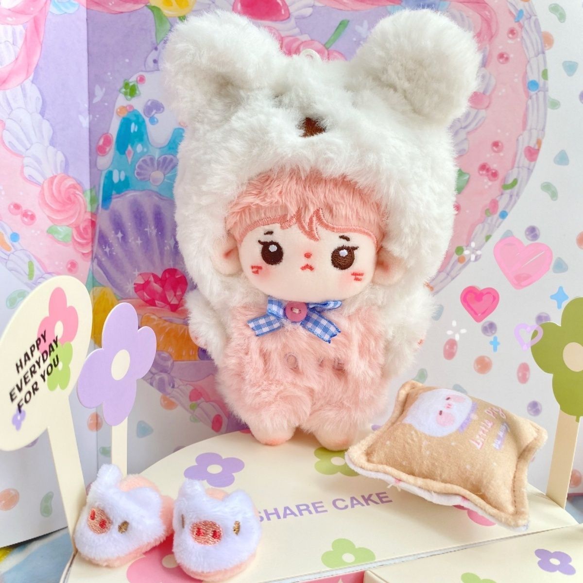 ミニ洋服 10cm 着せ替えぬいぐる服 ジャンプスーツ ぬいぐるみ