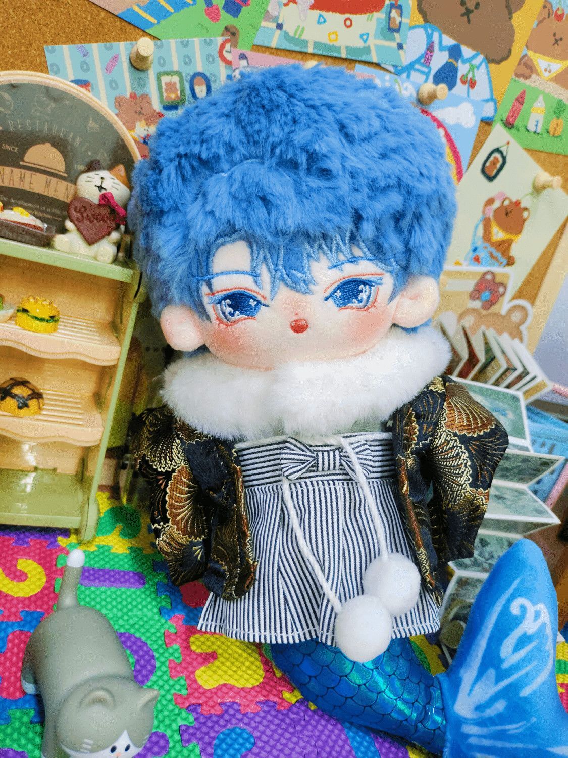 無属性　ぬいぐるみ　オリジナル　ハンドメイド　星屑の人魚くん 無属性 ぬいぐるみ オリジナル ハンドメイド 星屑の人魚くん