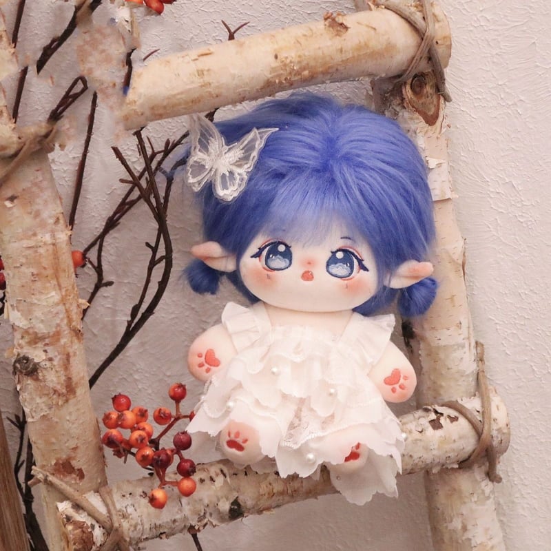 無属性 ぬいぐるみ 20cm 着せ替えぬいぐるみ 青い髪青い目女の子
