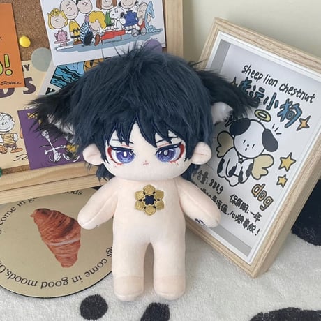 20cm 無属性 ぬいぐるみ 男の子 着せ替えぬいぐるみ 綿人形 見青鳥 原神散兵 コットンドール キャラクターぬいぐるみ
