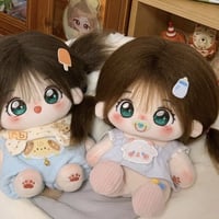 無属性 ぬいぐるみ 20cm 着せ替えぬいぐるみ 茶髪緑の目女の子 桜レレ 綿人形 コットンドール キャラクターぬいぐるみ