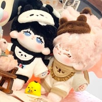 10cm 無属性 ぬいぐるみ 着せ替えぬいぐるみ 獣耳付け男の子 綿人形 コットンドール キャラクターぬいぐるみ 喵吉 狐妖