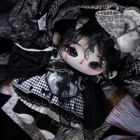 無属性 ぬいぐるみ 20cm 着せ替えぬいぐるみ 稚予 黒髪黒い瞳女の子 綿人形 コットンドール キャラクターぬいぐるみ