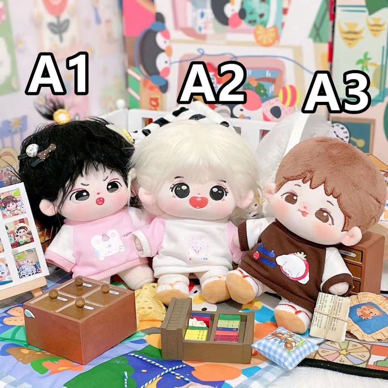 ミニ洋服 20cm 着せ替えぬいぐる服 Tシャツ ぬいぐるみコスチューム