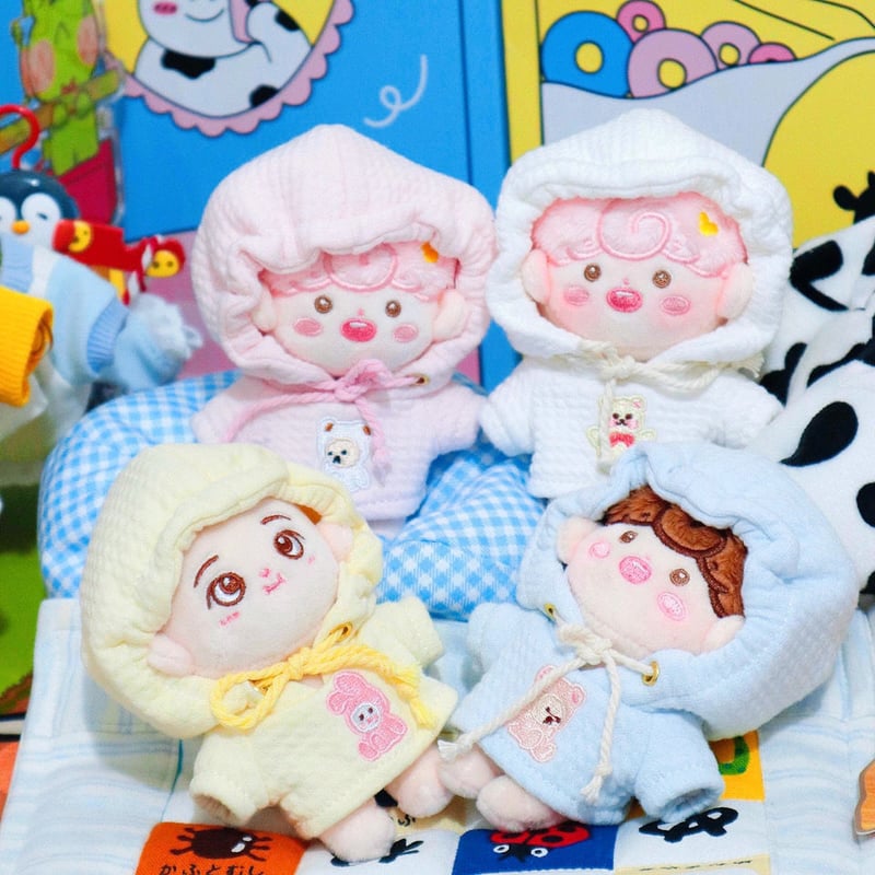 ミニ洋服 10cm 着せ替えぬいぐる服 パーカー ぬいぐるみコスチューム