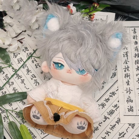 20cm 無属性 ぬいぐるみ 獣耳付け男の子 着せ替えぬいぐるみ 青檸 原神 エル・ヘッセン 綿人形 コットンドール キャラクターぬいぐるみ