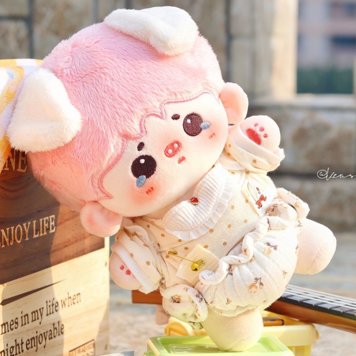 無属性ぬいぐるみ　着替えせぬいぐるみ 10cm　20cm 10cm 20cm 着せ替えぬいぐるみ 無属性 着せ替え人形 青と白の髪