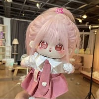 20cm 無属性 ぬいぐるみ ピンクの髪ピンクの目男の子 着せ替えぬいぐるみ 綿人形 コットンドール キャラクターぬいぐるみ