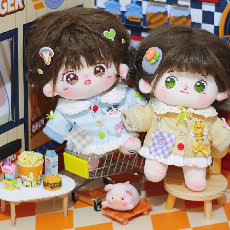 20cm ぬいぐるみ　着せ替え 着せ替えぬいぐるみカスタムメイク20cm スケルトン入りお洋服付き