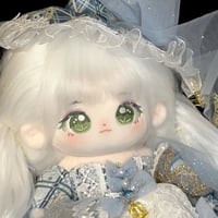 無属性 ぬいぐるみ 20cm 着せ替えぬいぐるみ 白髪赤目女の子 綿人形