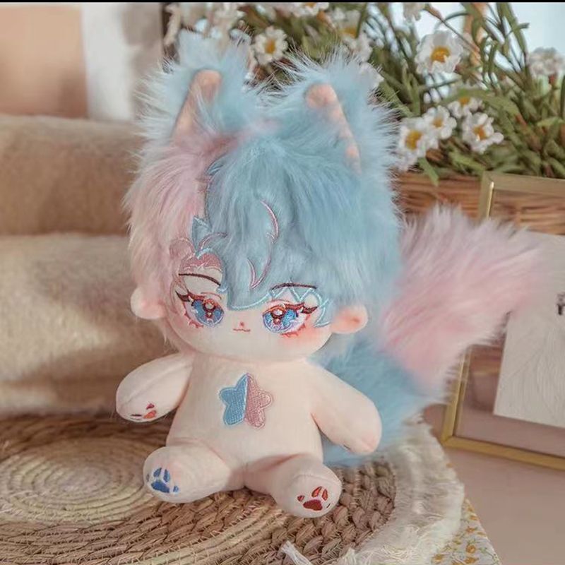 20cm 無属性 ぬいぐるみ 着せ替えぬいぐるみ 男の子 バイカラーの髪