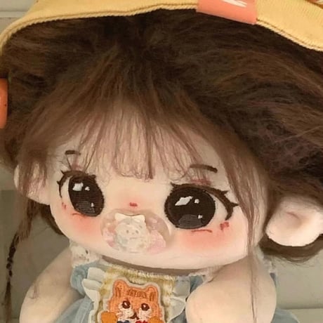 無属性 ぬいぐるみ 20cm 着せ替えぬいぐるみ 茶髪茶色の目女の子 棗安 綿人形 コットンドール キャラクターぬいぐるみ