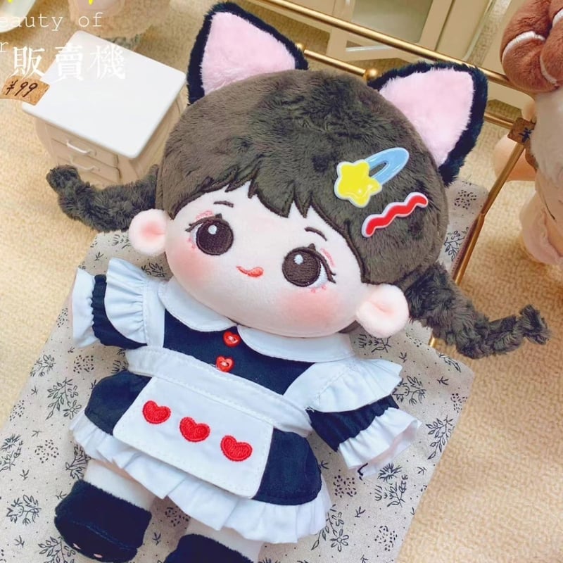 ミニ洋服 20cm 着せ替えぬいぐる服 メイドドレス ぬいぐるみ ミニ洋服 20cm 着せ替えぬいぐる服 メイドドレス ぬいぐるみ
