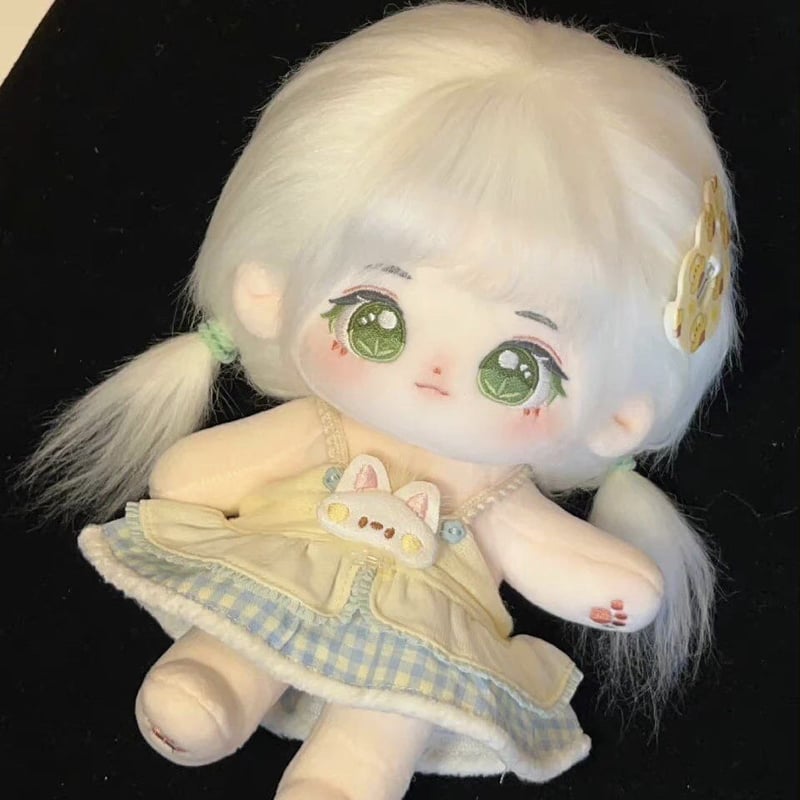 無属性 ぬいぐるみ 20cm 着せ替えぬいぐるみ 白髪と緑の瞳女の子 無属性 ぬいぐるみ 20cm 着せ替えぬいぐるみ 白髪と緑の瞳女の子