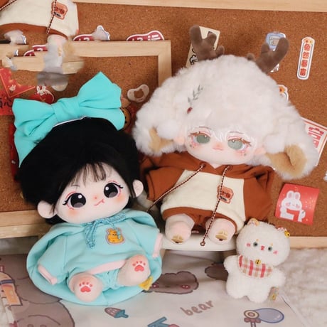 ミニ洋服 20cm 着せ替えぬいぐる服 パーカー パンツ ぬいぐるみコスチューム 着せ替え人形洋服 日常服人形 綿人形衣装 ドールウェア アクセサリー