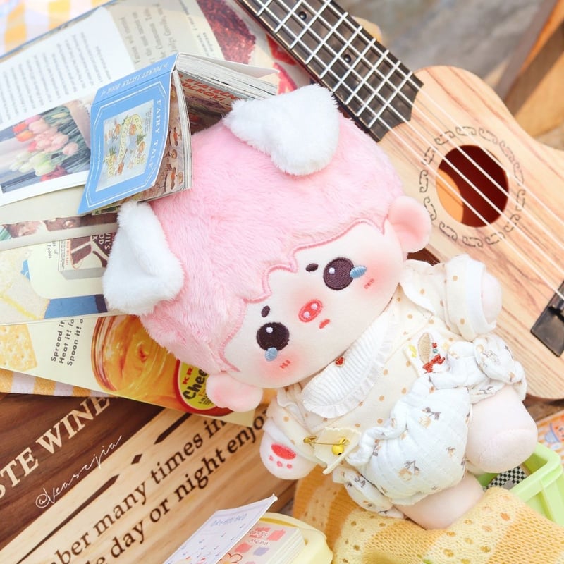 20cm 無属性 ぬいぐるみ 10cm 着せ替えぬいぐるみ 獣耳付け男の子 綿