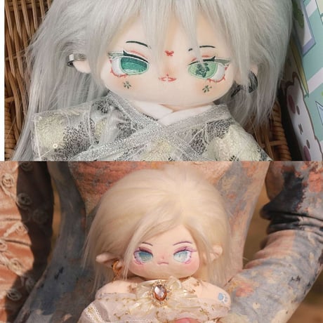 20cm 無属性 ぬいぐるみ 着せ替えぬいぐるみ 清伶 綿人形 コットンドール キャラクターぬいぐるみ