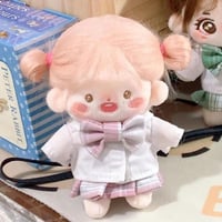 2点セット ミニ洋服 10cm 着せ替えぬいぐる服 JK服 ぬいぐるみコスチューム 着せ替え人形洋服 日常服人形 綿人形衣装 ドールウェア アクセサリー