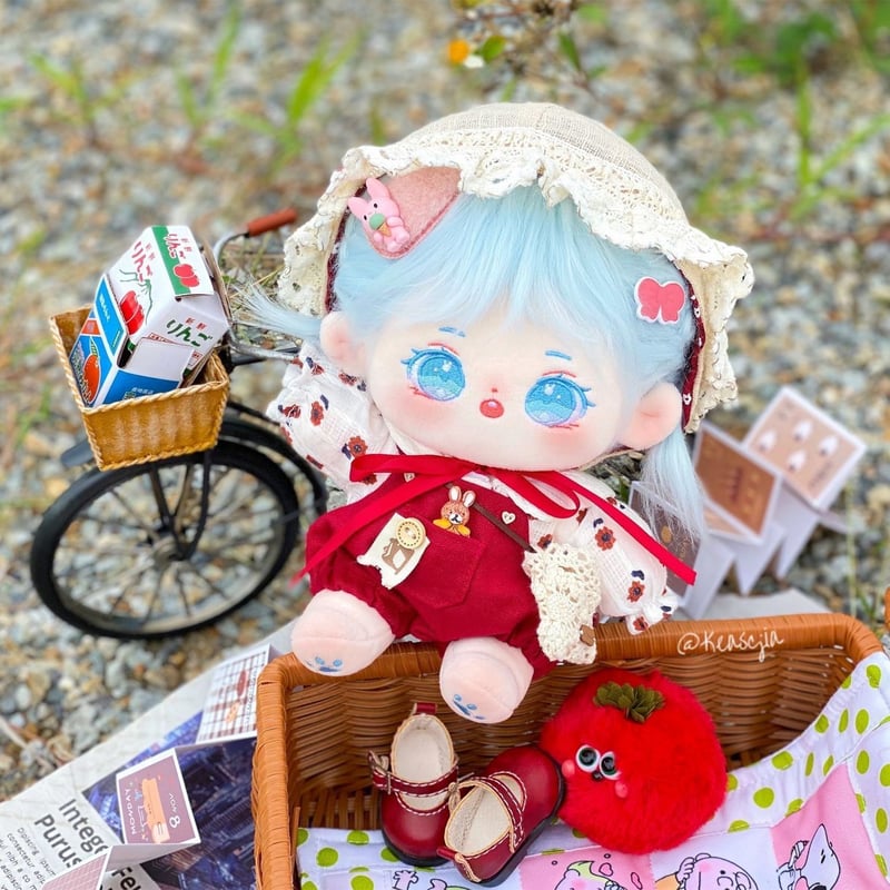 無属性 ぬいぐるみ 20cm 着せ替えぬいぐるみ 青い髪青い目女の子 星海