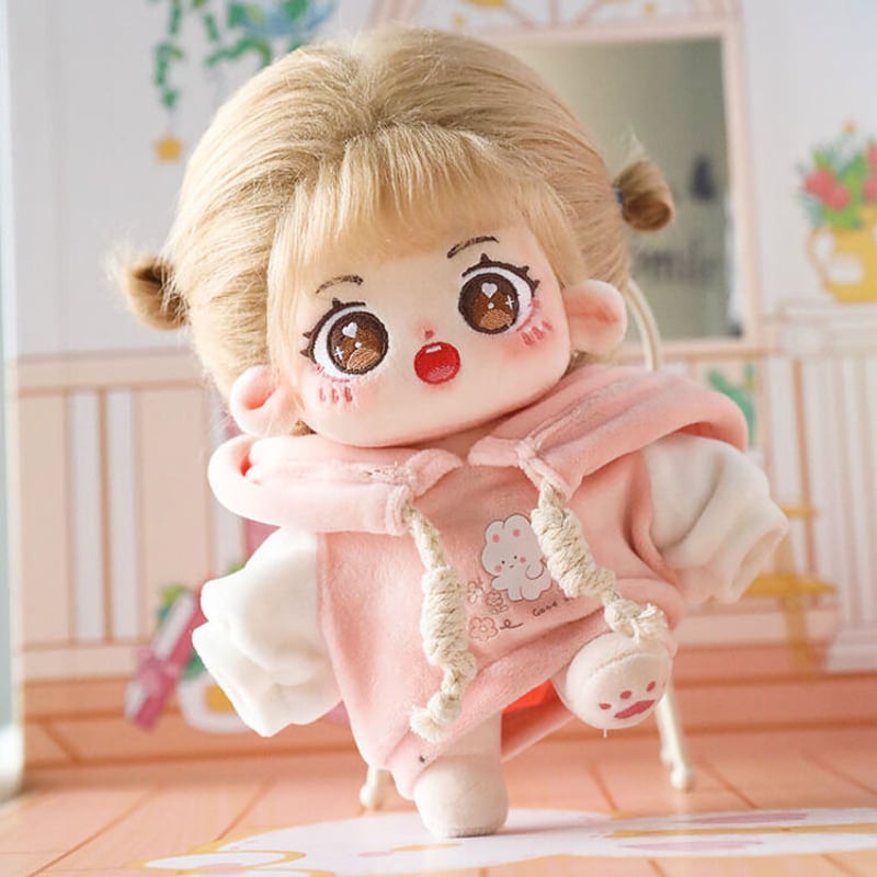 無属性 ぬいぐるみ 20cm 着せ替えぬいぐるみ 茶髪茶色の目女の子