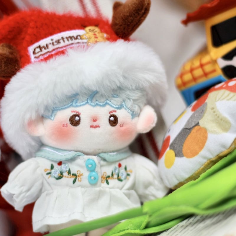 ミニ帽子 10cm 着せ替えぬいぐるハット ぬいぐるみクリスマスの赤い