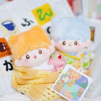 10cm 無属性 ぬいぐるみ 獣耳付け男の子 着せ替えぬいぐるみ 綿人形 コットンドール キャラクターぬいぐるみ