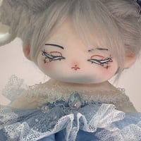 無属性 ぬいぐるみ 20cm 着せ替えぬいぐるみ 目を閉じたグレーの髪女の子 爾雅 綿人形 コットンドール キャラクターぬいぐるみ