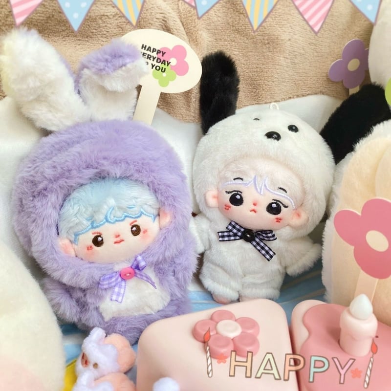 ミニ洋服 10cm 着せ替えぬいぐる服 ジャンプスーツ ぬいぐるみ