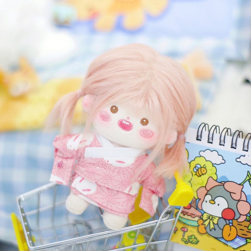 無属性 ぬいぐるみ 10cm 着せ替えぬいぐるみ 女の子 綿人形 ピンク