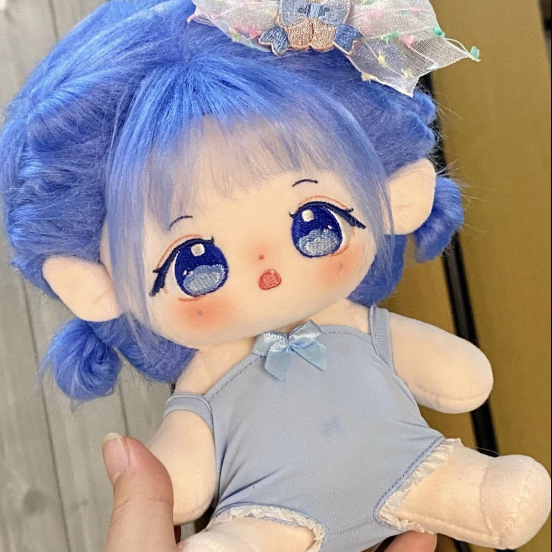 無属性 ぬいぐるみ 20cm 着せ替えぬいぐるみ 青い髪青い目女の子