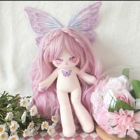 長い脚 30cm 無属性 ぬいぐるみ ピンクの髪ピンクの目女の子 着せ替えぬいぐるみ 綿人形 コットンドール キャラクターぬいぐるみ