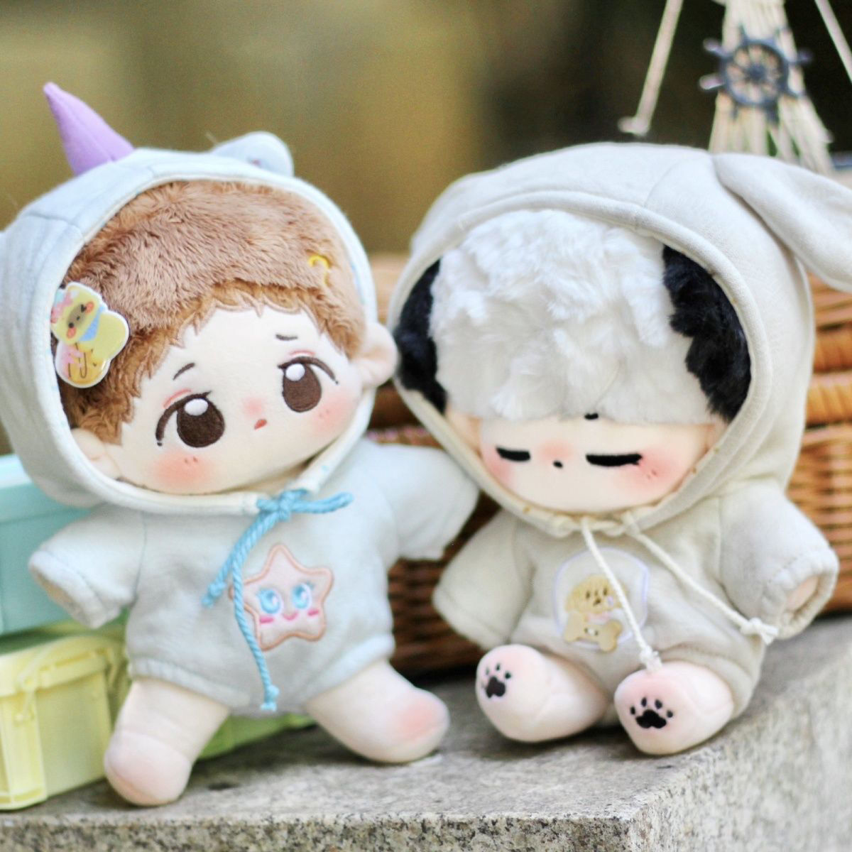 10cm パーカー ミニ洋服 20cm 着せ替えぬいぐる服 ぬいぐるみ