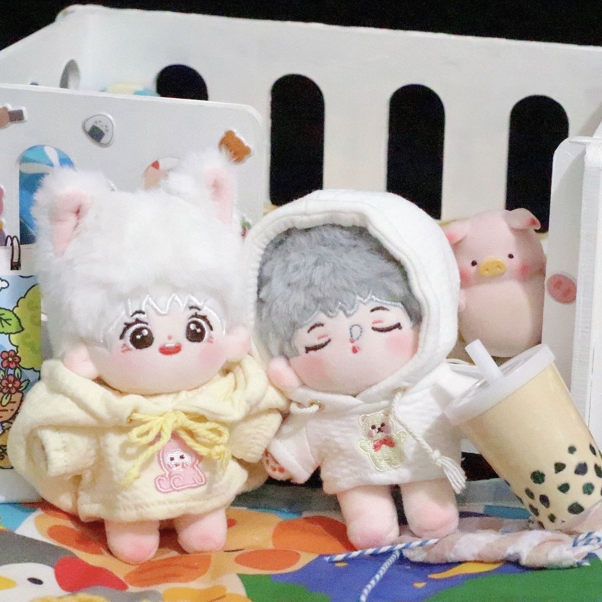 10cm 無属性 ぬいぐるみ 男の子 着せ替えぬいぐるみ 獣耳付け綿 10cm 無属性 ぬいぐるみ 男の子 着せ替えぬいぐるみ 獣耳付け綿