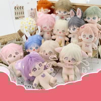 無属性 ぬいぐるみ 20cm 着せ替えぬいぐるみ 白髪赤目女の子 綿人形